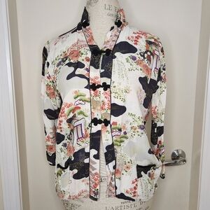 Vintage crop kimono noragi jacket